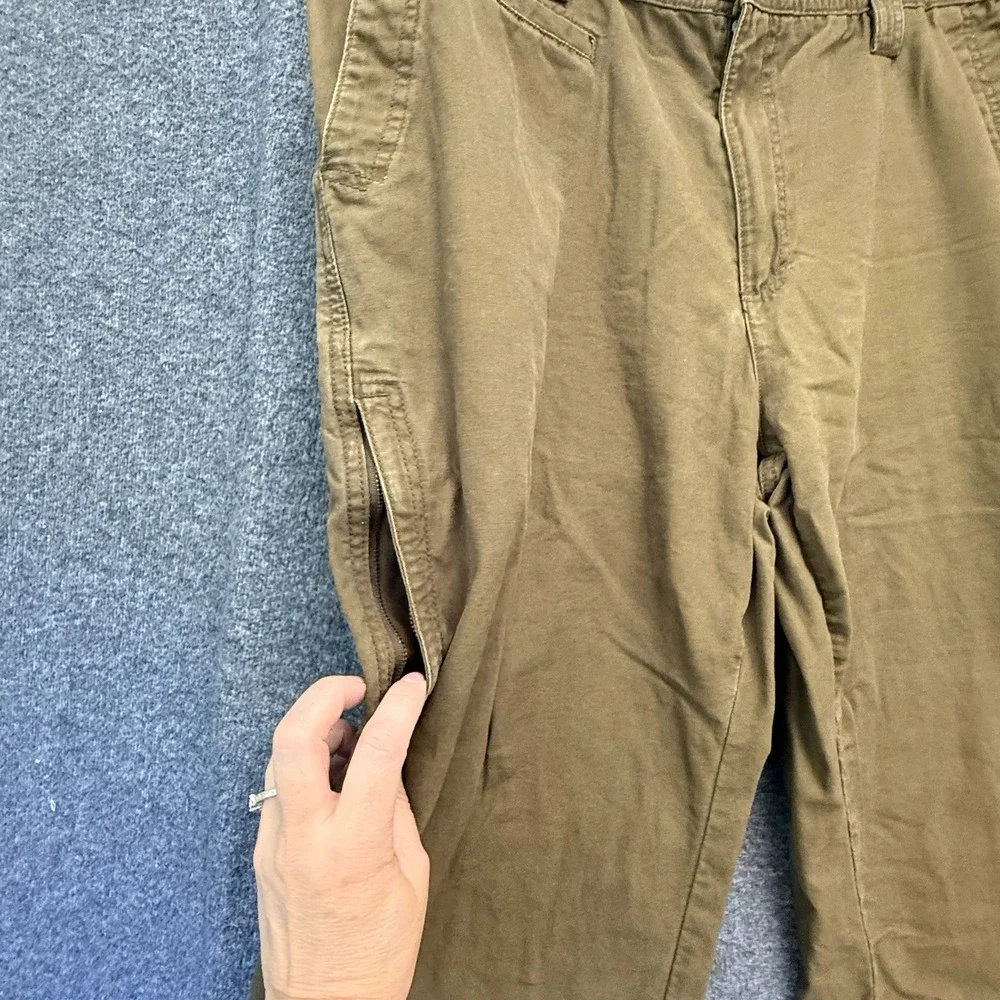Utility Workwear Hiking Canvas Pants Gorpcore Outdoor Rugged Brown Cotton‎ 40x32